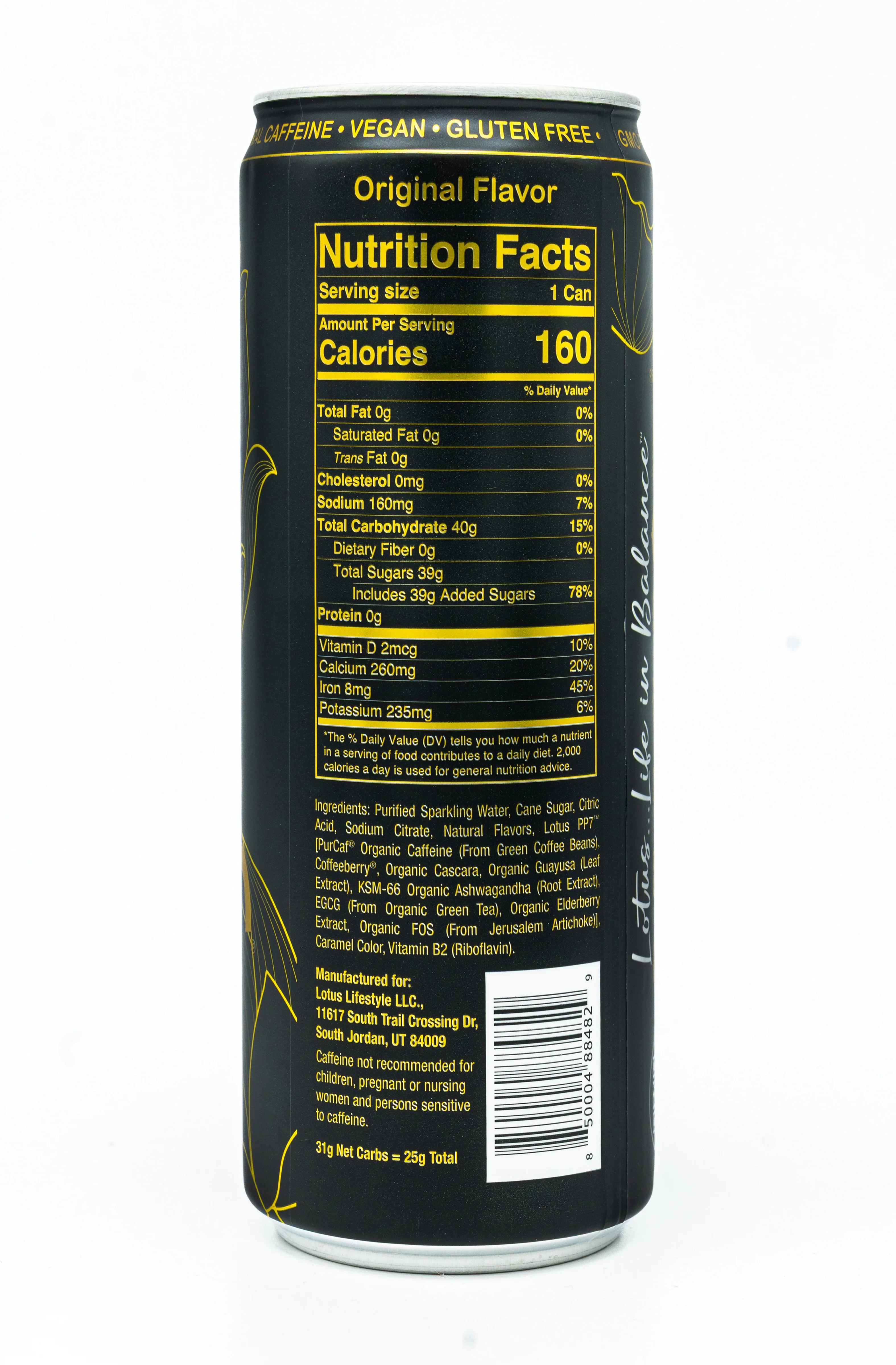 Gold Lotus Plant Power Drink™ (cane sugar) - Image 3