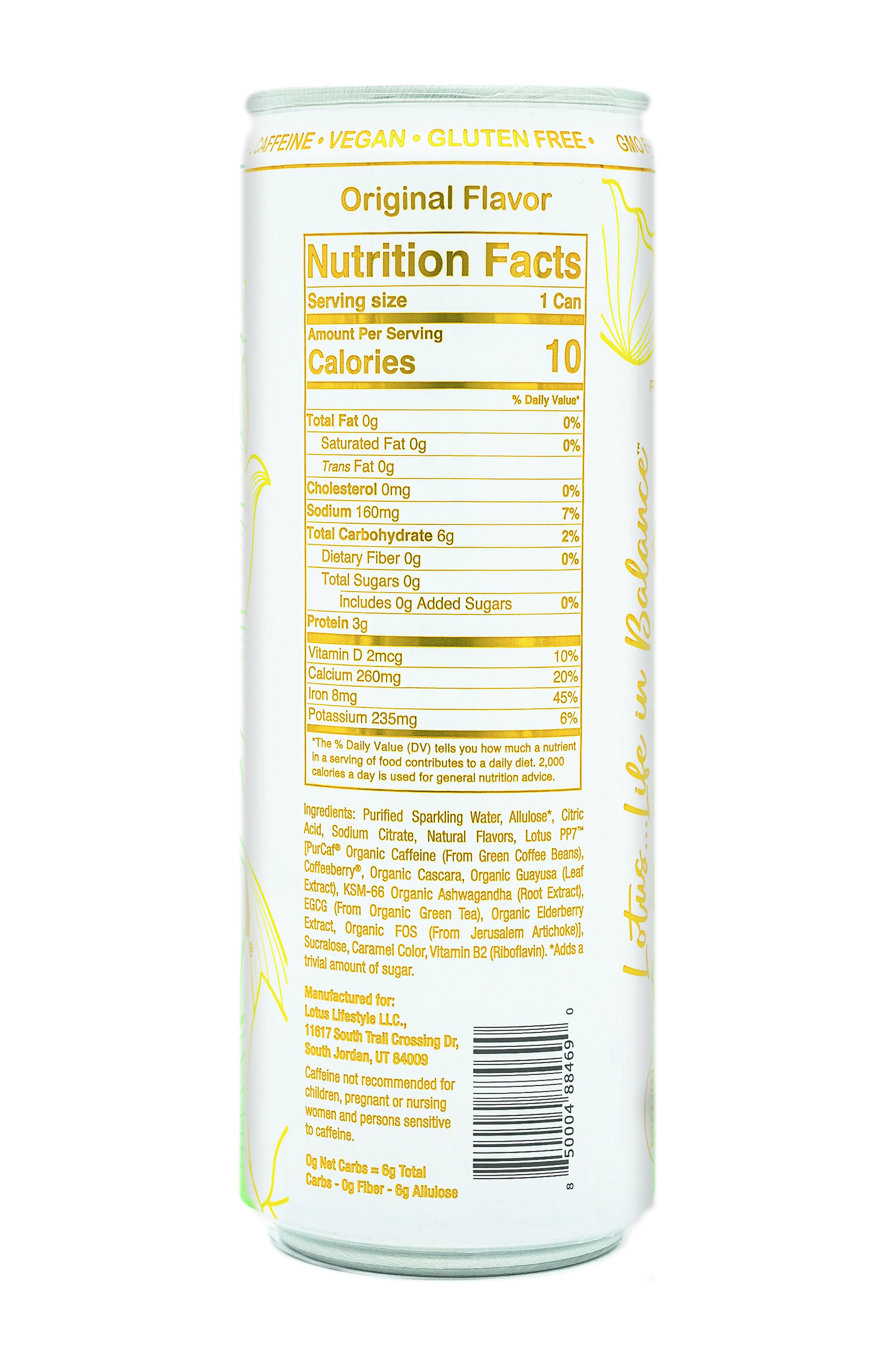 Gold Lotus Plant Power Drink™ (zero sugar) - Image 3