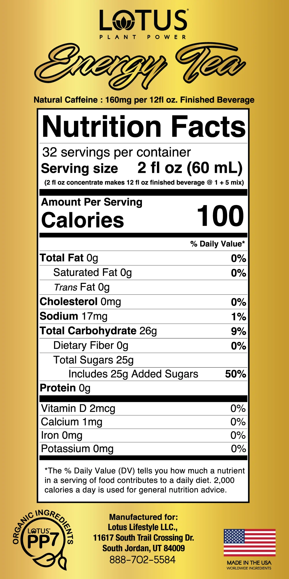 Lotus Energy Tea Concentrate (Naturally Sweetened) - Image 3