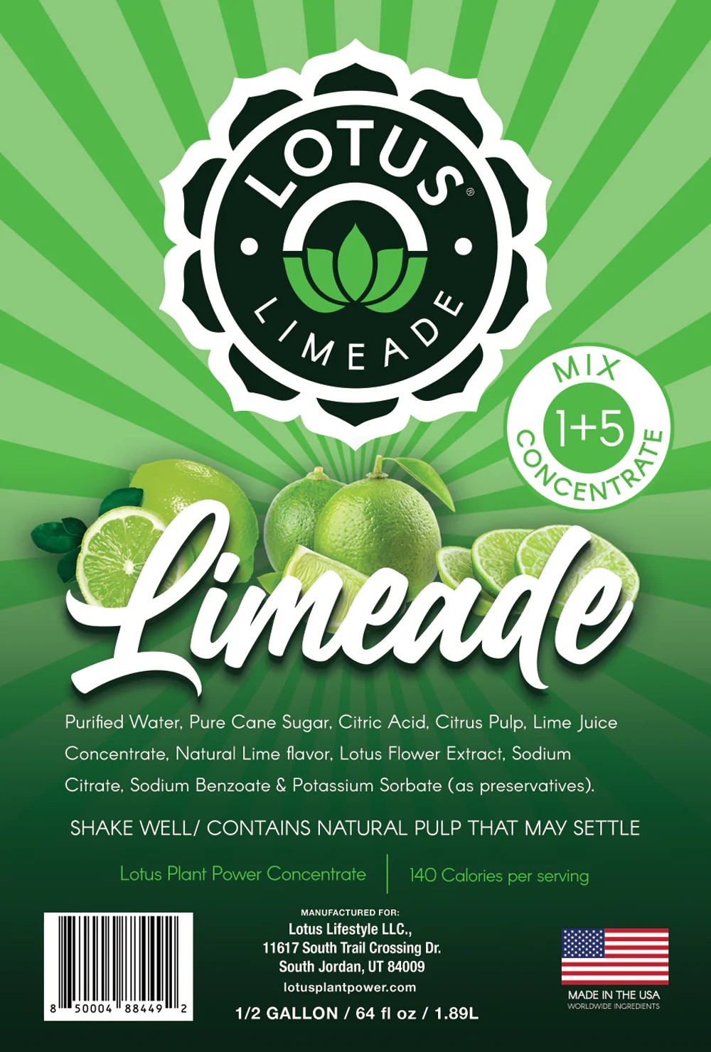 Lotus Limeade Concentrate (No Caffeine) - Image 2