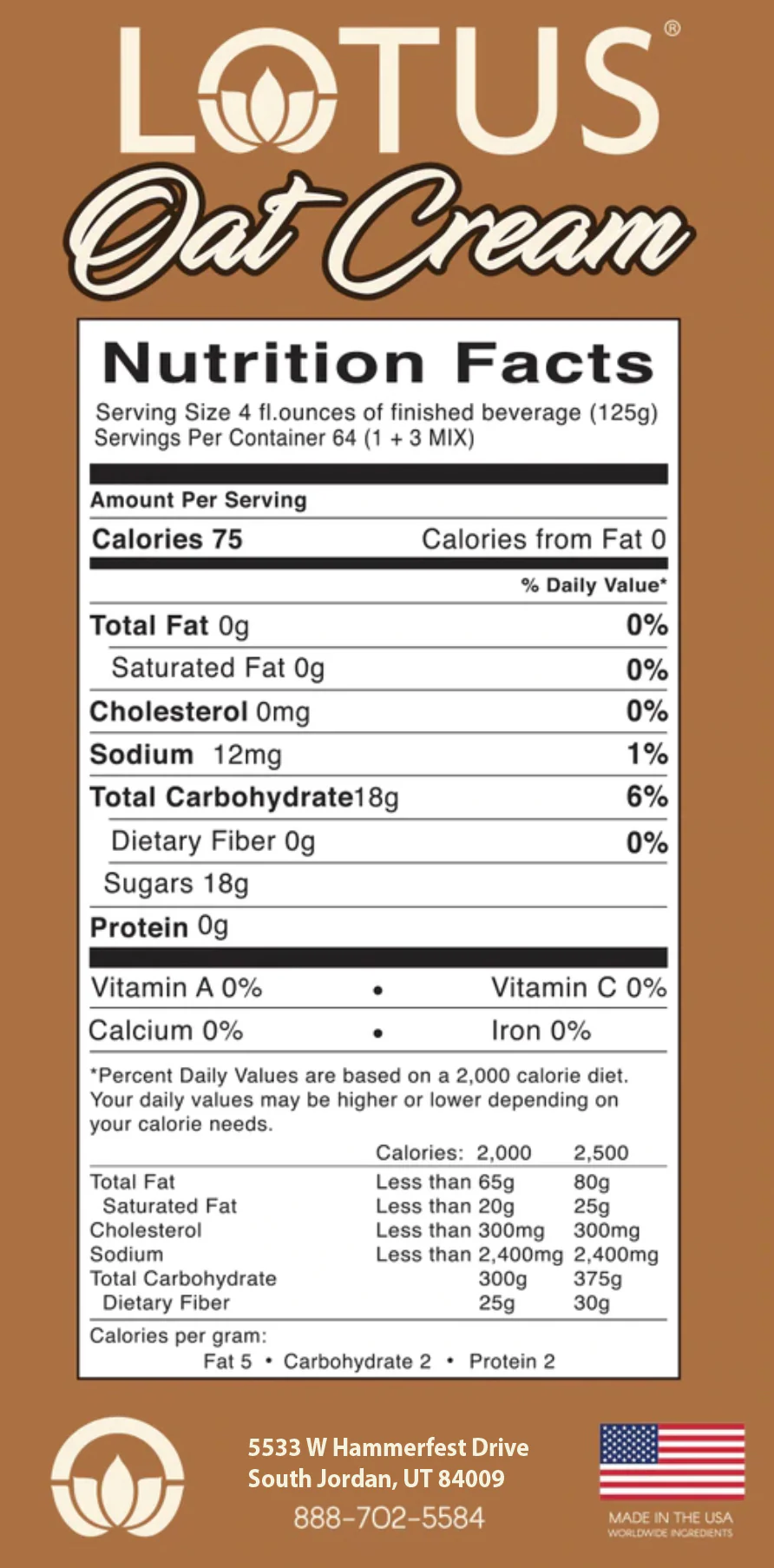 Lotus Oat Cream Base Concentrate - Original Vanilla - Image 3