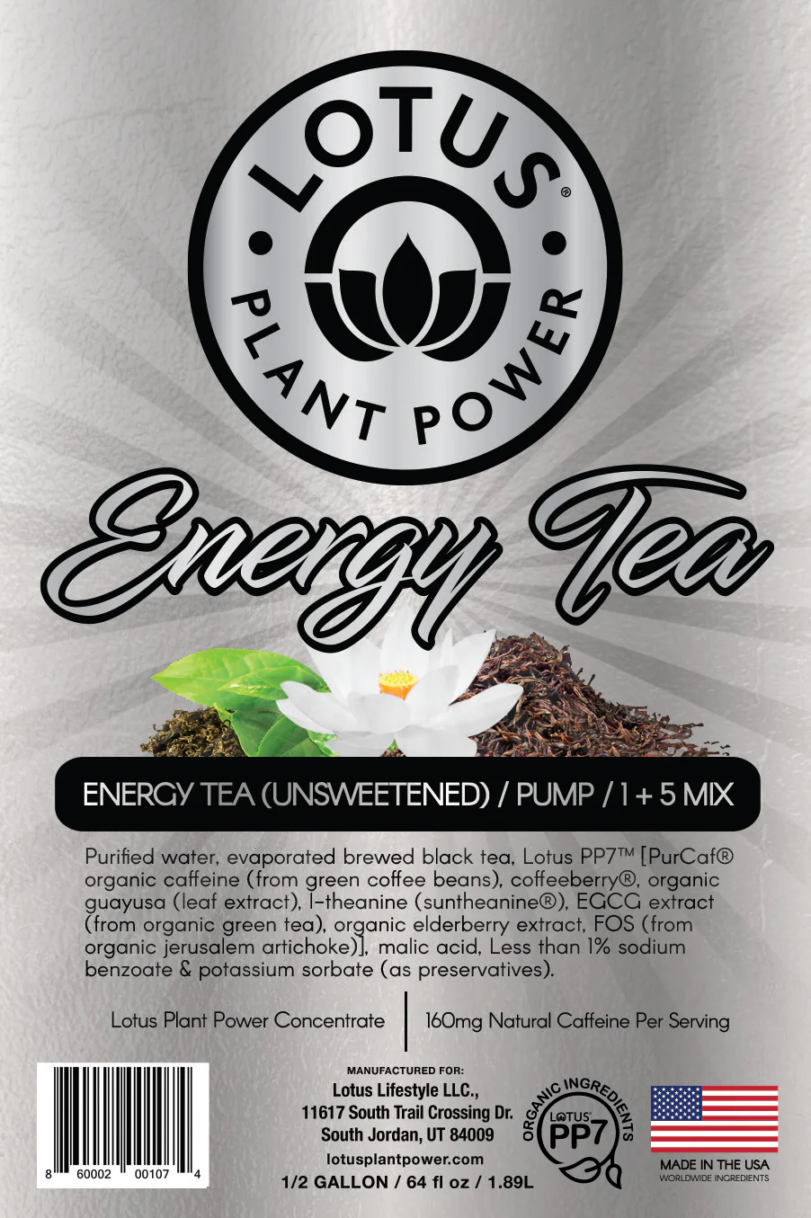 Lotus Energy Tea Concentrate (Unsweetened) - Image 2