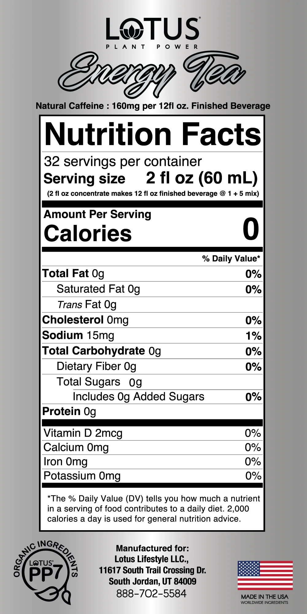 Lotus Energy Tea Concentrate (Unsweetened) - Image 3
