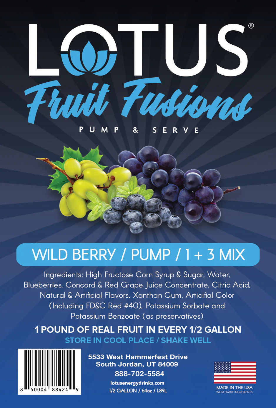 Wild Berry Lotus Fruit Fusion Concentrate - Image 2